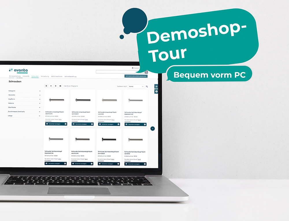 Demoshop-Tour bequem vorm PC